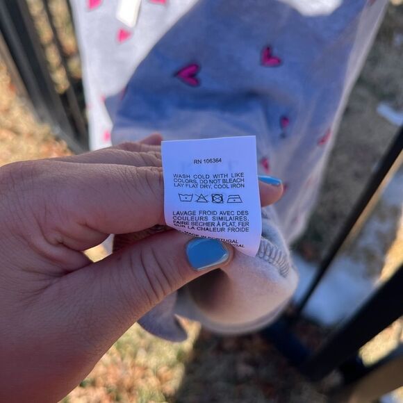 KULE Oversized All Over Hearts Sweatshirt NWT - Picture 6 of 10